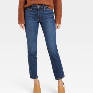 Womens NWT high rise slim straight jeans Universal Thread 8s